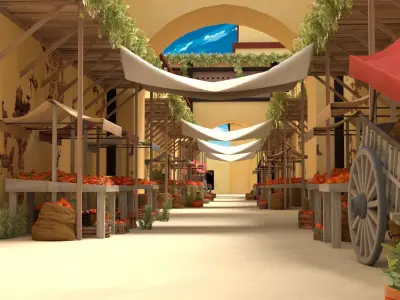 Marketplace- Sand- East Low-poly 3D model