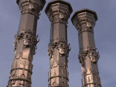 Angel Pillar 1 3D model