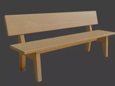 Classic Park Bench 3D Model 3D model order