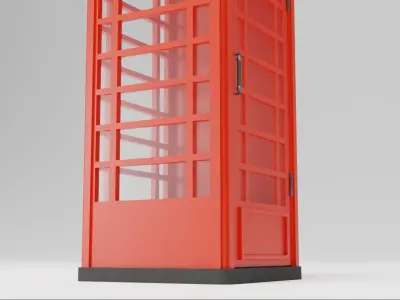 Phone Box Low Polly 3D Model Game Ready Free 3D model