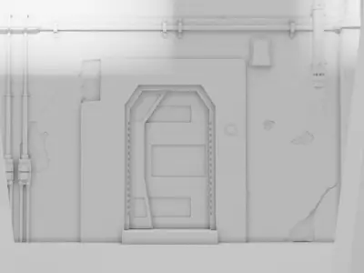 The Mandalorian - The Imperial Entrance 1-12 scale 3D print model