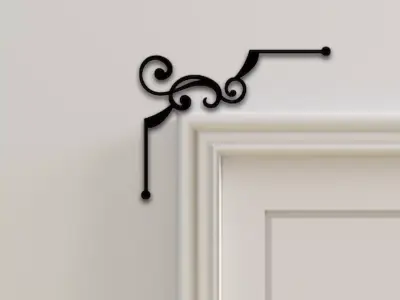 Door Corner Decor 3D print model 4