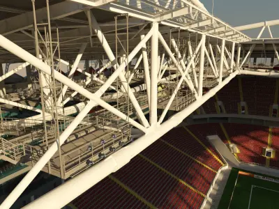 Football Soccer Stadium Spartak Moscow - Otkrytiye Arena  3D model