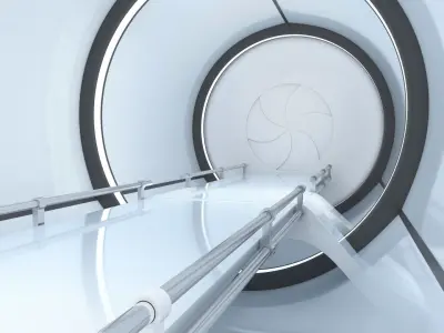 Sci-Fi Futuristic Corridor Collection 3D model