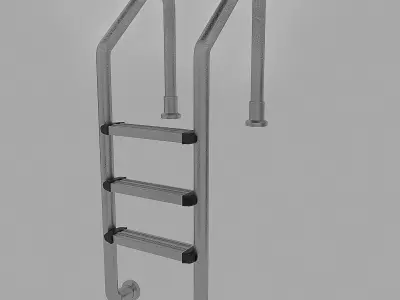 Swimming pool ladder 3D model