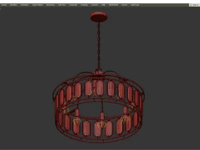 Crystal Pendant 8 Low-poly 3D model