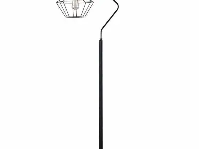 Glatt Black Task Floor Lamp 3D model