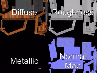 Ornate Wooden House model pack Low-poly 3D model