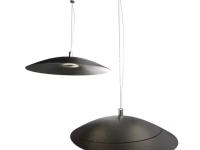 Hanging Gray Restaurant Lamp 3D model
