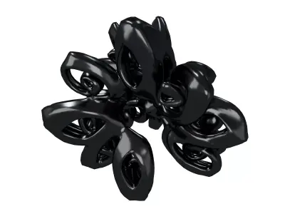 Abstract Flower Shape v1 004 Low-poly 3D model