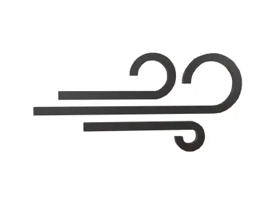 Weather Wind Symbol v1 002 Low-poly 3D model