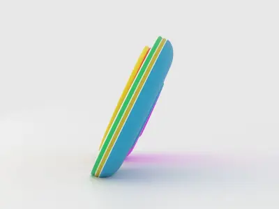 Plates set Low-poly 3D model 3D model