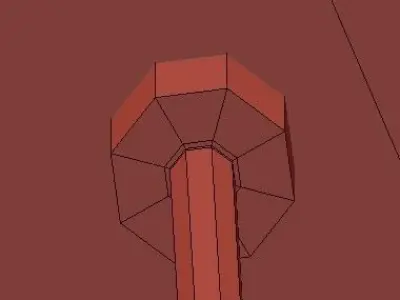 Untitled three gold pendant lights 3D model