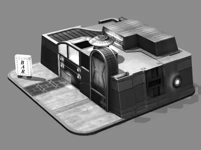 Machinery - Building - Bar 3D model