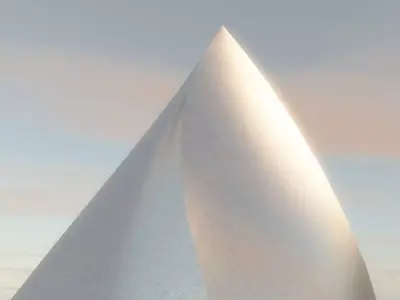 Twisted pyramid 3D model