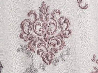 Lilac Damask Scroll Wallpaper Texture