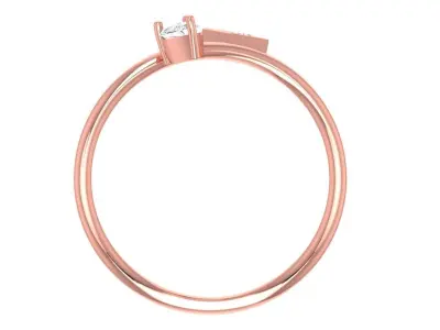 Women Light Weight Band Ring 3D print model 17
