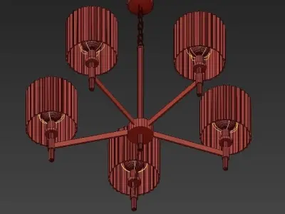 Chandelier Elegant Kenroy Home Grace 5 Light 3D model