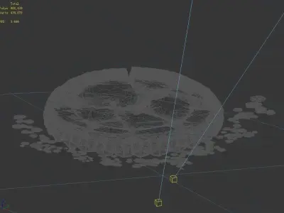Kasyapa Buddha - Lotus seat 02 3D model