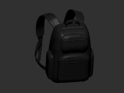 backpack high poly sculpt 3d printable ver 7 3D model 3D model 3D model