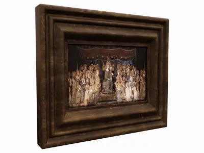 picture medieval Low-poly 3D model