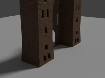 Royal Gate  Low-poly 3D model