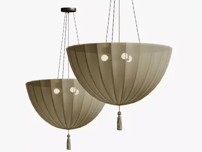 Josef Hoffmann and the Wiener Werkstaette Fabric Pendant 3D model