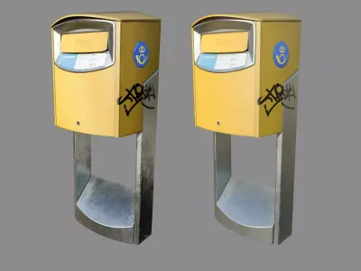 Postnord Mailbox 3D model