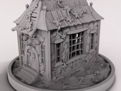 medieval house 3D print model