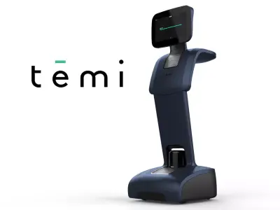 Robot Temi Dark Blue 3D model