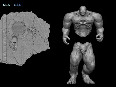 Abomination The incredible Hulk 2008 File STL for 3D Printer  3D print model