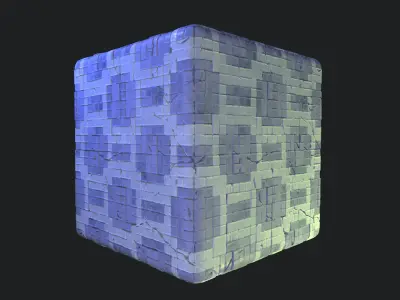 Stylized Floor Tiles Material 11 Texture