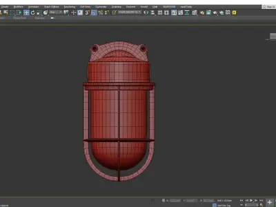 TOLSON CAGE WALL SCONCE Low-poly 3D model