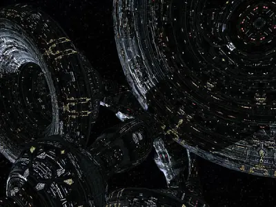 3DRT - Norad Space Stations - Voxis Low-poly 3D model