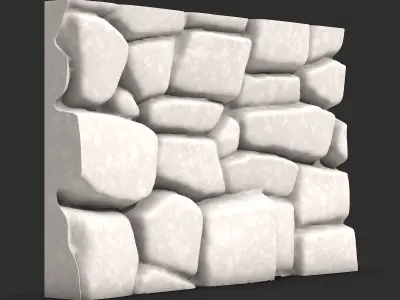 Crude Basalt Wall Geometry 3D print model purchase