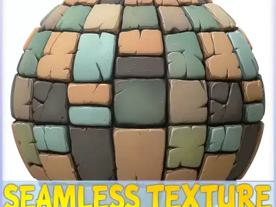 Stylized Stone Floor Seamless Texture Texture 8