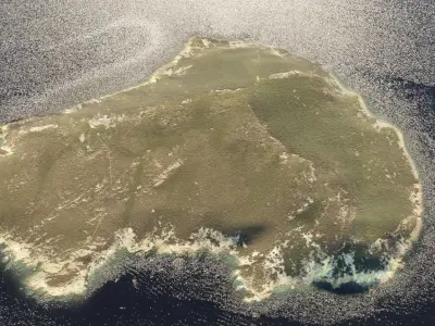 3D model of a Mediterranean island 3D model