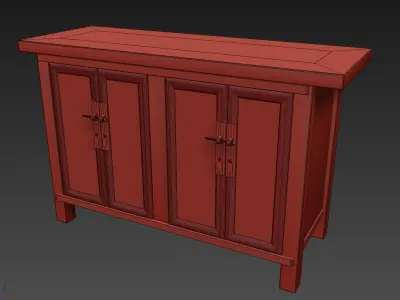 Commode 1 cabinet with two doors 3D model