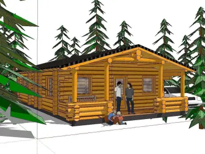Creative Design-Holiday Cabin-058 3D model