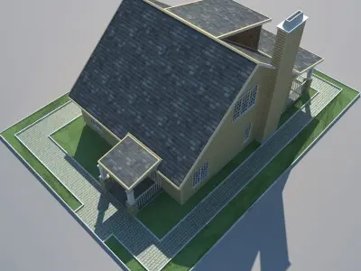 Bungalow House 3D model