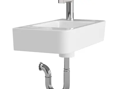 Villeroy and Boch Novo Wide Cloakroom Basin 3D model