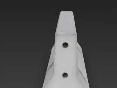 Realistic Concrete Road Barrier 3D Model Low-poly 3D model