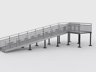 Wheelchair ramp 3D model