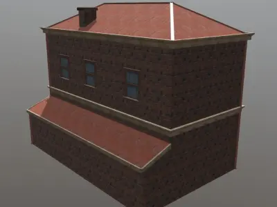 Old House Low-poly 3D model 7