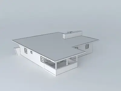 Retro House Free 3D model