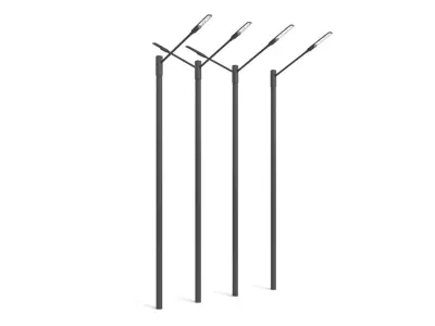 Street lamp set 5 3D model