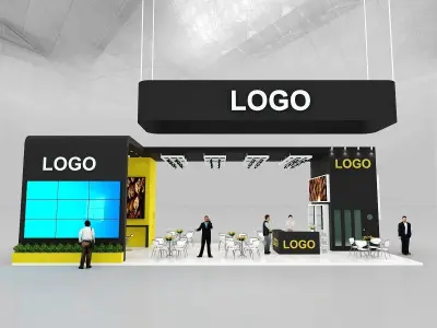 17x8 EXHIBITION STAND 3D model
