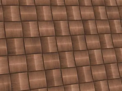 Geometric 3D Wood Mosaic Wall Tiles PBR Texture