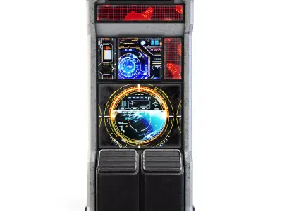 Space Station Screens 3D model