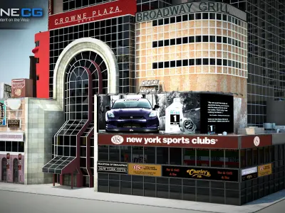 NYC Buildings Pack Low-poly 3D model